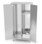 Szafa porządkowa z umywalka i drzwiami na zawiasach POL-319, 1000x500x(H)1800mm