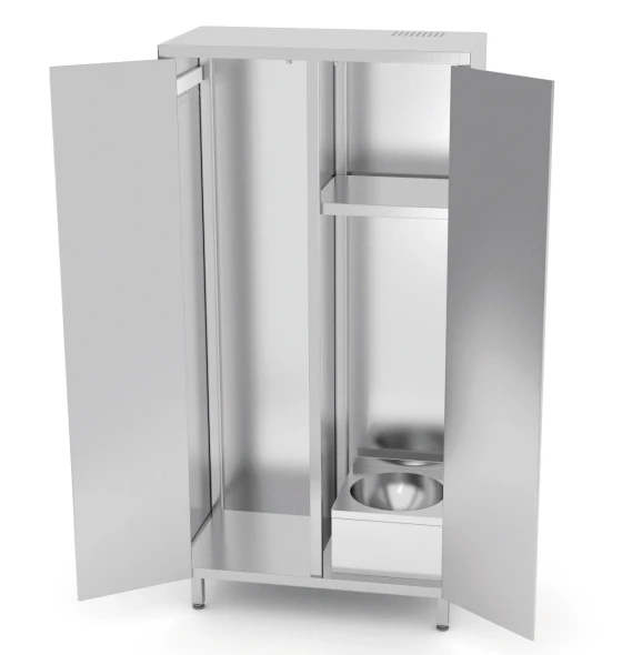 Szafa porządkowa z umywalka i drzwiami na zawiasach POL-319.webp