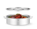 Garnek niski z pokrywką, HENDI, 10,8L, ⌀360x(H)139mm, Okrągły