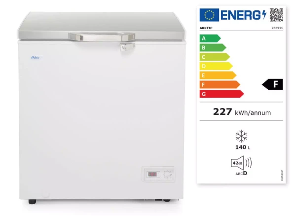 Zamrażarka skrzyniowa, Arktic, 140L, 230V/70W, 754x608x(H)845mm