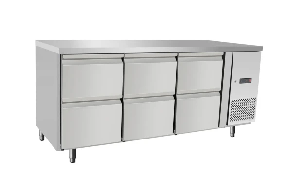 Stół chłodniczy z 6 szufladami, Arktic, 420L, 230V/400W