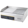 Płyta grillowa 1/2 gładka, 1/2 ryflowana, Gredil, 3.5kW/230 V,
