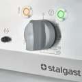 Płyta grillowa elektryczna, chromowana, ryflowana, 400V/4 kW