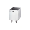 Płyta grillowa elektryczna, chromowana, ryflowana, 400V/4 kW