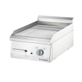 Płyta grillowa elektryczna, chromowana, ryflowana, 400V/4 kW