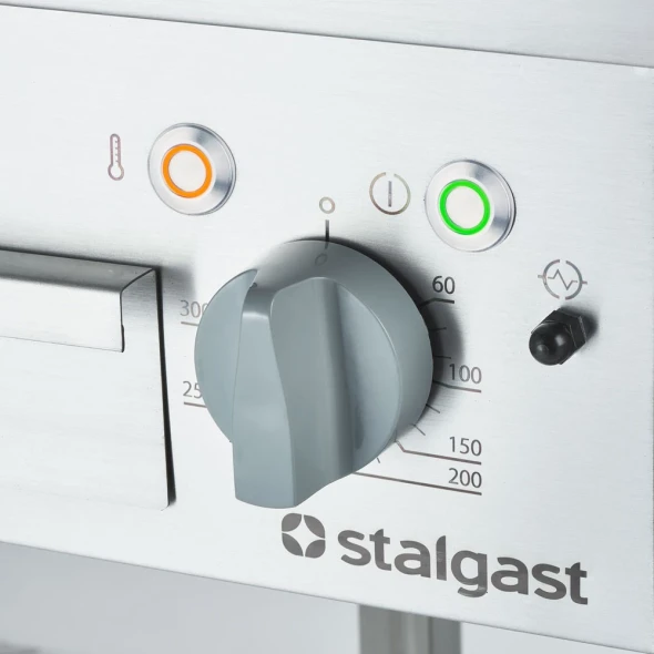 Płyta grillowa elektryczna, wolnostojąca, gładko-ryflowana, 400V/8,1kW