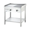 Płyta grillowa elektryczna, wolnostojąca, gładko-ryflowana, 400V/8,1kW
