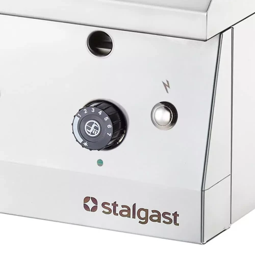 Przejdź do produktu Płyta grillowa nastawna, chromowana, gładko-ryflowana, gazowa, 13.0kW, G20/20 mbar, 800x700x(H)250 mm