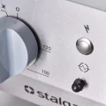 Płyta grillowa nastawna, stalowa, ryflowana, gazowa, 6.5 kW, G20/20