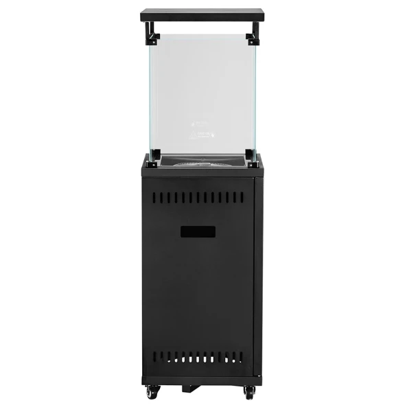 Lampa grzewcza gazowa kwadratowa Stalgast, tarasowy promiennik ciepła 11kW