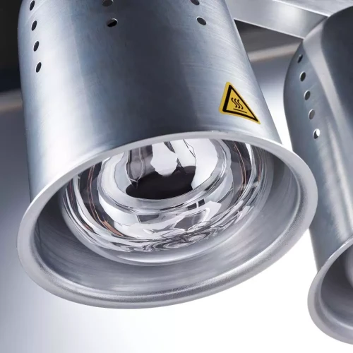 Przejdź do produktu Lampa do podgrzewania potraw stojąca 0,5 kW, pod GN 1/1, 360x480x(H)600 mm