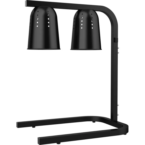 Lampa do podgrzewania potraw stojąca, czarna, 0.5 kW