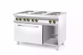 Kuchnia elektryczna 6-płytowa z konwekcyjnym piekarnikiem elektrycznym GN 1/1, HENDI, Kitchen Line