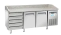 Stół Chłodniczy do Pizzy Arktic 2-drzwi, 5 szuflad Granit