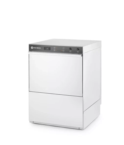 Zmywarka do naczyń 50x50 – sterowana elektromechanicznie, HENDI, z dozownikiem detergentu i pompą spustową