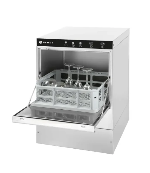 Zmywarka do szkła 40x40 – sterowana elektromechanicznie, HENDI, z pompą spustową, 230V