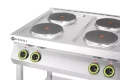 Kuchnia elektryczna 4-płytowa na podstawie otwartej, HENDI, Kitchen Line, 400V