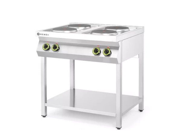 Kuchnia elektryczna 4-płytowa na podstawie otwartej, HENDI, Kitchen Line, 400V