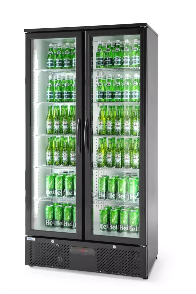 Lodówka barowa 2-drzwiowa, Arktic, 477L, czarny, 220-240V/365W,