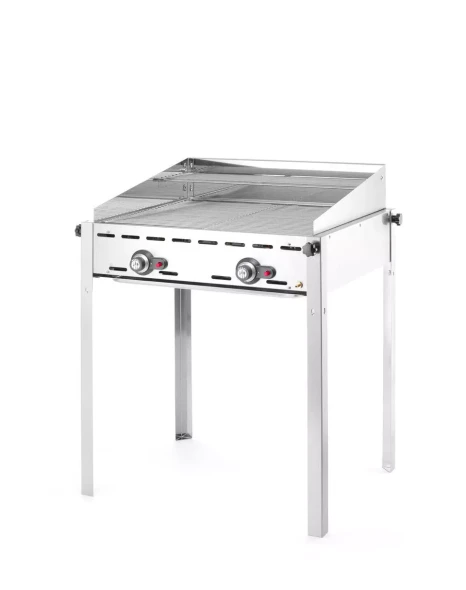 Grill Green Fire 2-palnikowy, HENDI, Profi Line, 2 ruszty ze stali nierdzewnej GN 1/1, 11,6kW