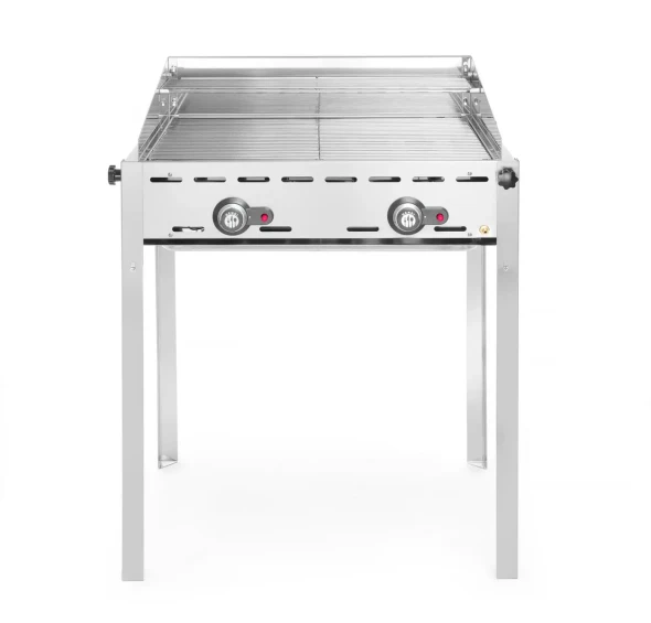 Grill Green Fire 2-palnikowy, HENDI, Profi Line, 2 ruszty ze stali nierdzewnej GN 1/1, 11,6kW