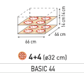Piec do pizzy Basic 44, Prismafood, 2 komory, 400V/9400W