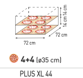 Piec do pizzy Plus XL, Prismafood, 2 komory, 400V/1200W