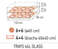 Piec do pizzy Trays 66L Glass, Prismafood, 2 komory, 400V/20400W