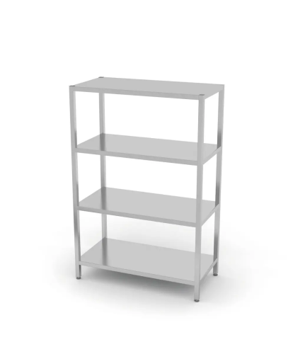 Regał magazynowy z 4 półkami pełnymi – skręcany, HENDI, Kitchen Line, 1000x400x(H)1800