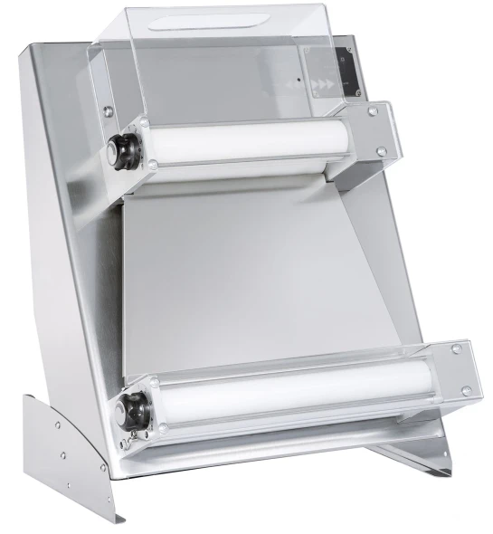 Wałkownica elektryczna do pizzy „Touch and Go” 400, Prismafood, waga porcji ciasta 0,22-0,90 kg, 230V/250W, 585x435x(H)715mm
