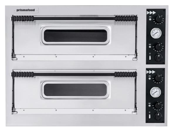 Piec do pizzy Basic Slim, Prismafood, 2 komory, 400V/12000W, 1305x600x(H)745mm