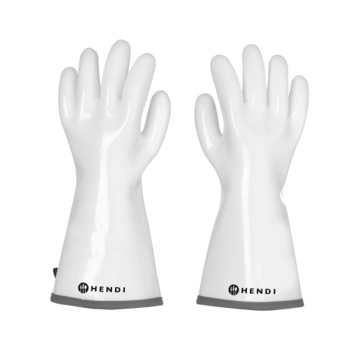 Przejdź do produktu Rękawice z powłoką silikonową , HENDI, biały, 2 szt., (L)330mm