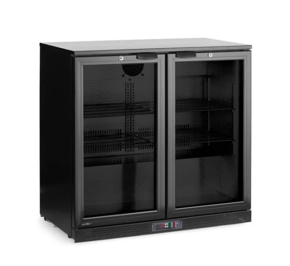 Lodówka barowa 2-drzwiowa, Arktic, 158L, czarny, 230V/160W, 530x900x(H)870mm