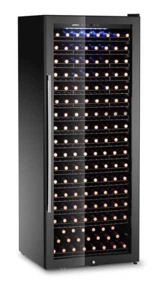 Lodówka do wina, 1-strefowa, na 224 butelki, Arktic, czarny, 690x700x(H)1834mm