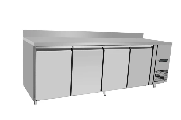 Stół chłodniczy, 4-drzwiowy, Arktic, Profi Line, Z tylnym rantem, 450L, 230V/400W, 700x2230x(H)839mm