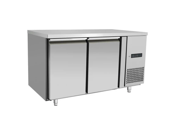 Stół mroźniczy 2-drzwiowy z agregatem bocznym, Arktic, Profi Line, Bez tylnego rantu, 215L, 230V/600W, 700x1360x(H)839mm