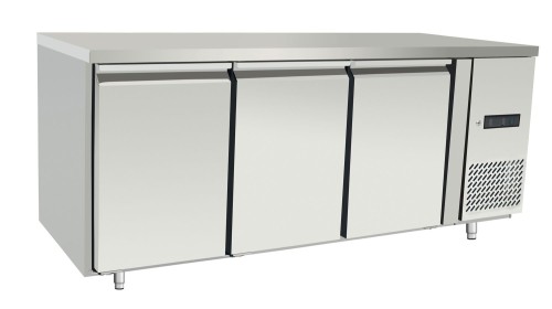 Stół mroźniczy 3-drzwiowy 420 l, Arktic, Profi Line, Bez tylnego rantu, 334L, 230V/600W, 700x1795x(H)839mm