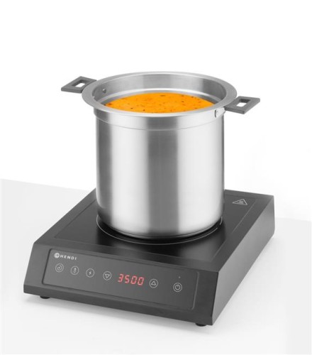 Przejdź do produktu Kociołek do zupy Waterless, 10l, HENDI, 10L, czarny, 230V/450W, ⌀330x(H)398mm