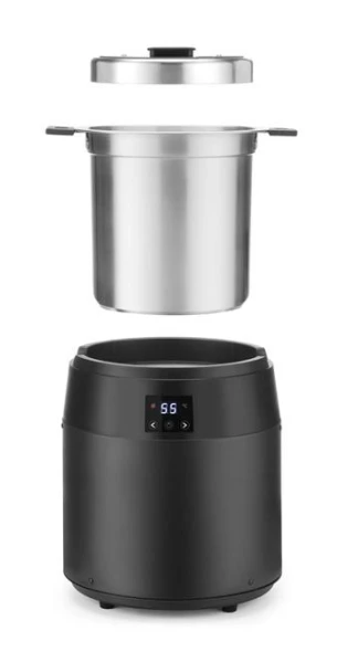 Kociołek do zupy Waterless, 10l, HENDI, 10L, czarny, 230V/450W, ⌀330x(H)398mm