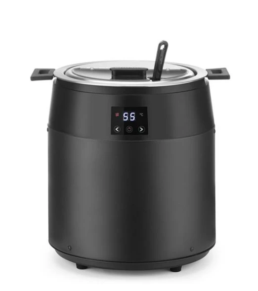Kociołek do zupy Waterless, 10l, HENDI, 10L, czarny, 230V/450W, ⌀330x(H)398mm