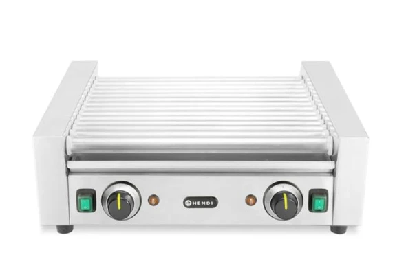 Podgrzewacz rolkowy do parówek dwustrefowy, HENDI, 14 rolek, 230V/1230W, 566x640x(H)192mm