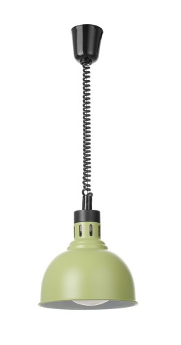 Lampa do podgrzewania potraw wisząca, w kształcie kopuły, HENDI, zielony, 230V/250W, ⌀250x(H)207mm