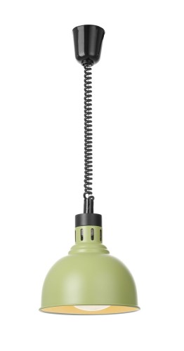 Przejdź do produktu Lampa do podgrzewania potraw wisząca, w kształcie kopuły, HENDI, zielony, 230V/250W, ⌀250x(H)207mm