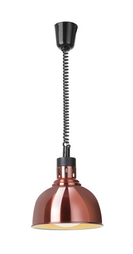 Przejdź do produktu Lampa do podgrzewania potraw wisząca, w kształcie kopuły, HENDI, miedziany, 230V/250W, ⌀250x(H)207mm