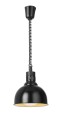 Lampa do podgrzewania potraw wisząca, w kształcie kopuły, HENDI, czarny, 230V/250W, ⌀250x(H)207mm