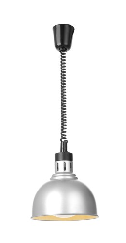 Przejdź do produktu Lampa do podgrzewania potraw wisząca, w kształcie kopuły, HENDI, srebrny, 230V/250W, ⌀250x(H)207mm