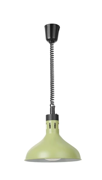 Lampa do podgrzewania potraw wisząca, w kształcie dzwonu, HENDI, zielony, 230V/250W, ⌀295x(H)207mm