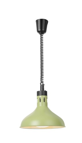 Przejdź do produktu Lampa do podgrzewania potraw wisząca, w kształcie dzwonu, HENDI, zielony, 230V/250W, ⌀295x(H)207mm