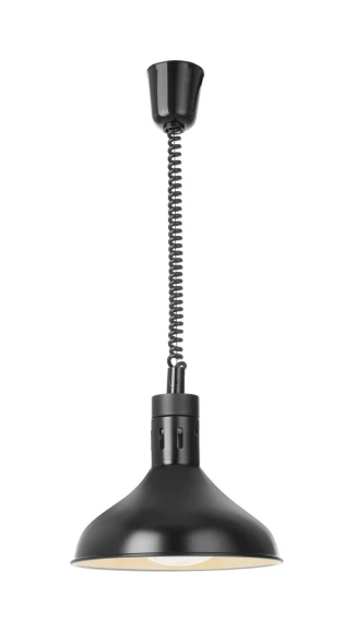 Lampa do podgrzewania potraw wisząca, w kształcie dzwonu, HENDI, czarny, 230V/250W, ⌀295x(H)207mm