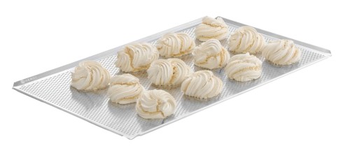 Przejdź do produktu Blacha wypiekowa, perforowana, z 4 rantami, HENDI, srebrny, 600x400x(H)10mm, Prostokątny
